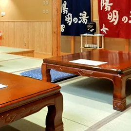 北日光奥会津・小豆温泉 窓明の湯　の休憩所